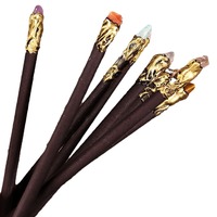Baguette magique en cristal naturel, 12 constellations du zodiaque, sceptre à double tête, fée en cristal, point de guérison métaphysique, accessoire de rituel