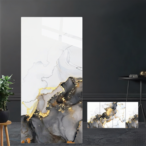 Carreaux de porcelaine française modernes à reflets dorés 600x1200mm, antidérapants, pour murs et sols intérieurs d'appartements, maisons, cuisines et salles de bain - Product Image 4