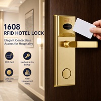 Système de serrure de porte d'hôtel de haute qualité avec logiciel de gestion gratuit, sécurité par carte intelligente pour chambre d'hôtel