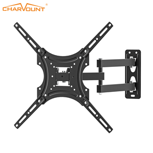 Supporto da Parete per <span class=keywords><strong>TV</strong></span> a Movimento Completo da 17 a <span class=keywords><strong>55</strong></span> <span class=keywords><strong>Pollici</strong></span> LCD LED Girevole Inclinabile Braccio Estensibile VESA 400x400mm Supporto in Acciaio - Product Image 1