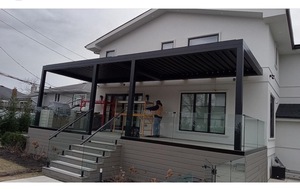 Pabellón de jardín de aluminio <span class=keywords><strong>Pérgola</strong></span> Apertura techo solar persiana de <span class=keywords><strong>pérgola</strong></span> de aluminio eléctrica <span class=keywords><strong>Precio</strong></span> DE FÁBRICA DE China <span class=keywords><strong>Pérgola</strong></span> <span class=keywords><strong>6x3</strong></span> - Product Image 5