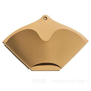 Home bar/cafe PU leather <b>coffee</b> <b>filter</b> holder, can hang pour-over <b>coffee</b> <b>filter</b> paper storage cover - Product Image 5
