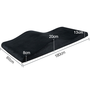 Surmatelas ergonomique incurvé en mousse à mémoire de forme pour table de cils/table de massage - Table esthétique, extensions de cils et soutien <span class=keywords><strong>visco</strong></span>élastique - Product Image 1