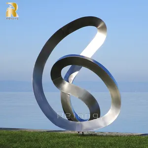 Hochwertiges neues Design Schlussverkauf Metallskulptur Edelstahl-Spirale