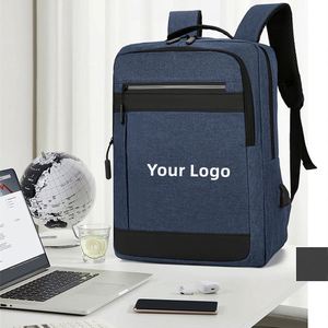 Wholesale Custom Logo 15 Inch <b>Computer</b> <b>Bag</b> Geometric Laptop Backpacks Campus Casual Backpack for Student - Product Image 1
