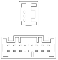 Interruptor de Elevalunas Eléctrico Izquierdo de 16 Pines 8608A323 8608A363 para Camiones Pesados MITSUBISHI, Piezas de Repuesto