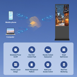 Écran tactile Android IR Windows Kiosque Totem Affichage publicitaire Lecteur Ultra fin Lcd Affichage numérique sur pied intérieur - Product Image 6
