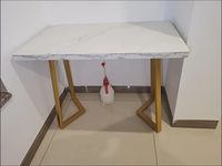 Table de restaurant ronde rectangulaire, décoration moderne, table à manger en marbre de luxe, table basse