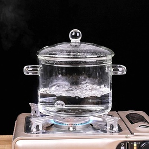 Olla <span class=keywords><strong>de</strong></span> Cocina <span class=keywords><strong>de</strong></span> <span class=keywords><strong>Vidrio</strong></span> Borosilicato Transparente, Tamaño Grande, Popular, Apta <span class=keywords><strong>para</strong></span> Estufa, con Doble Asa, Apta <span class=keywords><strong>para</strong></span> Lavavajillas, Diseño Moderno - Product Image 4