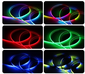 5 mét COB rgbic dẫn ánh sáng WS2812 DC 5V <span class=keywords><strong>LED</strong></span> <span class=keywords><strong>Pixel</strong></span> adressableband rgbic ws2812b, 5 mét PCB, 160 <span class=keywords><strong>LED</strong></span>/M, địa chỉ/1 mét - Product Image 2