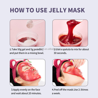 Nouvelle Tendance ODM Masque en Poudre Gelée Visage Éclaircissant et Anti-taches 7 Saveurs pour Spa à Domicile et Salon