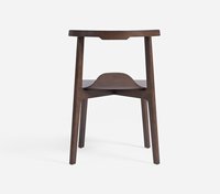Chaise de salle à manger moderne en bois de frêne massif sans accoudoirs nouveau design couleur noyer pour salle à manger café meubles d'appartement