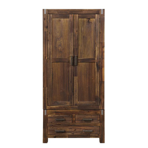 PANAMA RANGE Meubles de chambre à coucher de marque Armoire en bois 2 portes 2 tiroirs Knock Down From Vietnam - Product Image 2