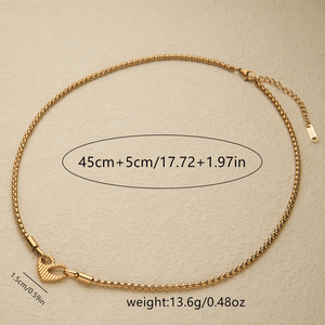 Collier cœur double face en acier inoxydable, cadeau romantique pour la Saint-Valentin, hypoallergénique, imperméable, bijoux pour couple amoureux - Product Image 4