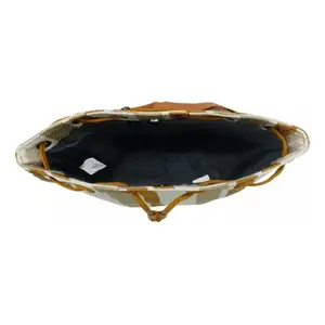 Bolso de hombro tipo bandolera de viaje de poliéster Beige con rayas Vintage para mujer, correa ajustable, moda de verano e invierno, Andrea - Product Image 4