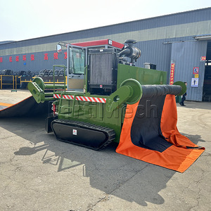 Équipement industriel de roulement de film de chenille pour l'engrais organique de compostage de paille avec le composant de noyau de moteur - Product Image 1