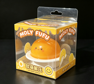 Boîte pliante transparente en PVC imprimée sur mesure pour l'emballage de jouets anti-stress, emballage cadeau, présentoir de vente au détail - Product Image 4