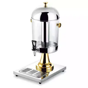 Mesin Jus Dispenser Manual Stainless Steel 1/2/3 Tank 8L Harga Komersial Dispenser Jus Keran dan Peralatan Minuman