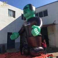 Ballon gonflable géant de mascotte de dessin animé Frankenstein pour décoration d'Halloween