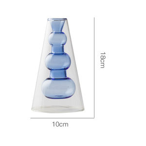 Florero decorativo de vidrio transparente, florero de vidrio para decorar - Product Image 6