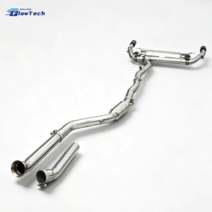 ท่อไอเสีย FlowTech T304 สแตนเลสสตีลแบบมืออาชีพ Valvetronic Catback ขัดเงาแบบ Mirror Polished สำหรับ X3 G01/X4 G02 M40i 3.0T - Product Image 4