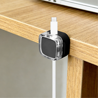 MIXWARES Juego de Clips Adhesivos y Magnéticos para Organización de Cables - Soporte Organizador de Cables de ABS para Escritorio, Pared, Almacenamiento en Sala de Estar
