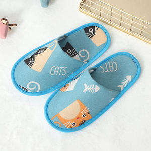 Summer New Disposable <strong>Slippers</strong> Anti-Slip Disposable <strong>Slippers</strong> Hotel Fashion and Comfortable Canvas Soft Sole <strong>Slippers</strong> - Product Image 2