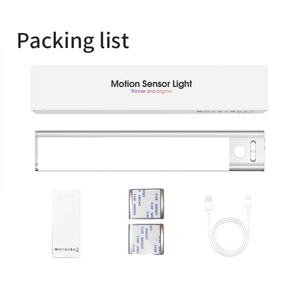 ไฟใต้ตู้ 3 ระดับสี พร้อมเซ็นเซอร์ตรวจจับความเคลื่อนไหว ไฟ LED สำหรับภายในอาคาร แบตเตอรี่ 2200mAh ชาร์จผ่าน USB ใช้กับตู้เสื้อผ้าได้ ใช้พลังงานจากแบตเตอรี่ - Product Image 2