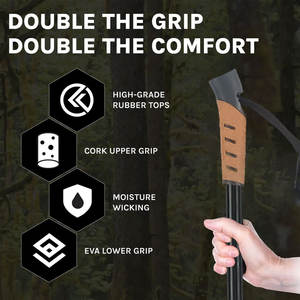 Mango de fibra de carbono personalizado, agarre de bastón de esquí, <span class=keywords><strong>bastones</strong></span> de esquí de aluminio telescópicos de liberación rápida alpina - Product Image 6