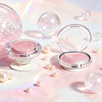 Yueshunxing Boîte à poudre de maquillage, fard à joues, conteneur pour fard à paupières, support de téléphone, airbag, palette de fard à paupières vide multifonctionnelle