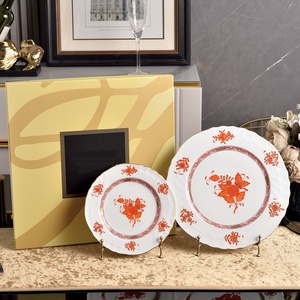 Plato de Porcelana Fina Estilo Americano Moderno y Sencillo, Vajilla Doméstica de Alta Gama para Postres y Desayunos, Decorativo para el Regreso a Clases - Product Image 4