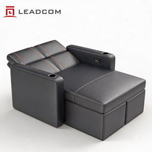 Poltrona Reclinabile Elettrica LEADCOM LS-B865 Dino <span class=keywords><strong>in</strong></span> Vera Pelle, Zero Gravity, per Cinema VIP e Teatro Commerciale - Product Image 5
