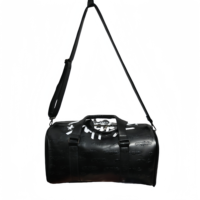 Sac de voyage personnalisé grand format anti-odeur, sac de sport imperméable en cuir PU pour homme, sac de week-end avec compartiment à chaussures