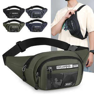 Staye Pro Men's Waist Bag Oxford Cloth Waterproof Multi Pocket Outdoor Sport Chest Pack Casual Travel Crossbody Bag - Product Image 1