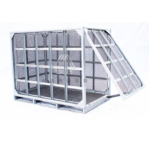Gran capacidad recipiente de almacenamiento de malla jaula de alambre galvanizado cajas de mudanza - Product Image 4