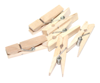 Cintre à pinces en bois naturel coloré fait à la main pour vêtements, pinces pour poupées, biodégradable, multifonctionnel, moderne, pour salon, cuisine