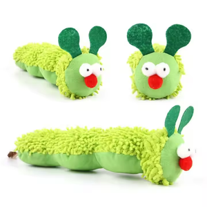 Venta al por mayor, juguete interactivo para mascotas, juguetes para gatos de peluche con forma de oruga con hierba gatera - Product Image 6
