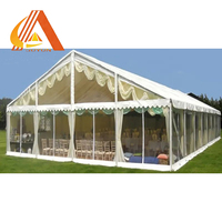 Tente Chapiteau Extérieur Grande et Robuste en Aluminium Haute Qualité pour 300 Personnes, Personnalisable, Transparente, Idéale Mariage et Fête, Prix Usine