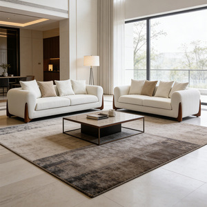 Canapé d'angle moderne et élégant en tissu abrasif, design simple, personnalisable, pour bureau à domicile, <span class=keywords><strong>prix</strong></span> de gros, en bois pour intérieur - Product Image 3