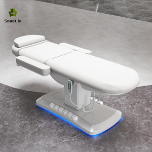 Fauteuil Esthétique Électrique 3 Moteurs Réglable, <span class=keywords><strong>Lit</strong></span> de Massage pour Cils en Cuir Synthétique, <span class=keywords><strong>Lit</strong></span> de Spa Facial pour Tatouage et Esthéticiennes - Product Image 4
