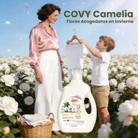 Covy 3kg Pewangi Camellia 5 in 1 Deterjen Pakaian Aroma Tahan Lama Penghilang Noda Membandel Perlindungan Warna Pencuci Pakaian Lembut