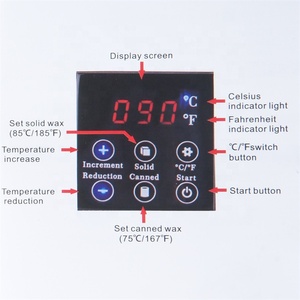 500ml Body Hair Removal <b>Melting</b> Pot Touch Button Smart LCD Display <b>Wax</b> Heater Electric Waxing Machine With Hard Beans Kit Set - Product Image 4