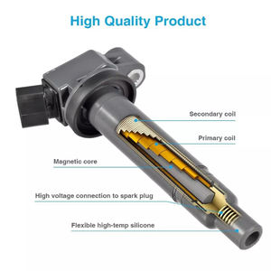 90919-02244 4X kumparan pengapian dan 4X busi untuk 2002-2011 Toyota Camry <span class=keywords><strong>2</strong></span>,4 L / 01-08 Rav4 - Product Image 4