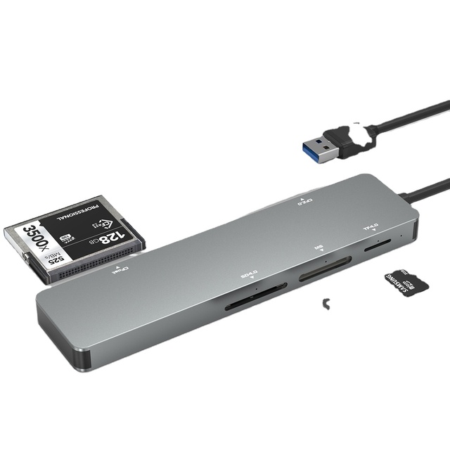 USB 3.0 5 in 1 Smart Fast Multi Card Reader Compatible with CF CFast SD MS TF XD Memory Cards