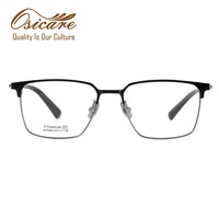 Montures de lunettes optiques en titane pur IP de haute qualité, tendance, personnalisées, pour hommes