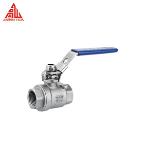 Válvula de bola de dos piezas Q11F-1000 WOG de acero inoxidable CF8M CF8 304 316 con rosca de 1/4, 1/2, 3/4, 1, 2, 3, 4 pulgadas - Product Image 1