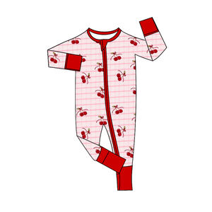 LR2841 CUSTOM Infant Baby colorful Heart Madi Print niños venta al por mayor mameluco de manga larga mono Girl bubble - Product Image 6