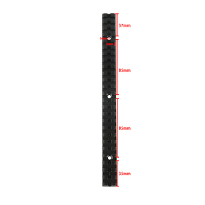 Accessoire complet personnalisé en usine, 25 emplacements, 257 mm, en alliage d'aluminium usiné CNC, oxyde noir standard de 20 mm, résistant à la rouille - Product Image 5