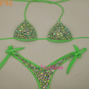Nouveau 2026 Haut de samba <span class=keywords><strong>sexy</strong></span> pour <span class=keywords><strong>femme</strong></span>, soutien-gorge à armatures orné de pierres, tenue de spectacle pour danse du ventre, scène, soirée, boîte de nuit - Product Image 4
