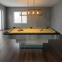 Table de billard moderne de haute qualité, design de créateur, personnalisable, avec plateau en ardoise, transformable en table de ping-pong et table à manger avec banc
